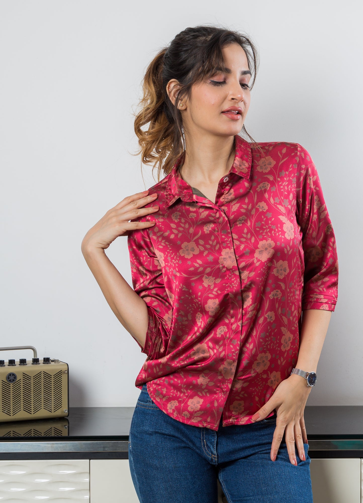 ZOYA SATIN SHIRT