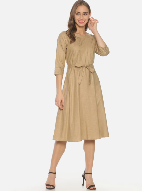 Daydream "Pure Cotton" Pleated Dress